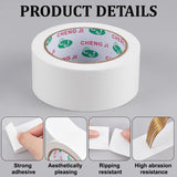Globleland PE & Gauze Adhesive Tapes for Fixing Carpet, Bookbinding Repair Cloth Tape, White, 4.5cm, about 20m/roll