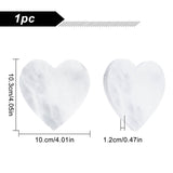 Heart-shape Marble Wax Seal Mat(White)