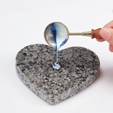 Heart-shape Marble Wax Seal Mat(Black)