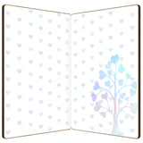 Globleland MDF Greeting Card & Paper Envelope with Bowknot, Rectangle with Hollow Pattern, Heart Pattern, 150~173x110~124x7mm, 2pcs/set