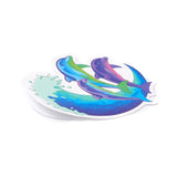 Globleland Coloful Cartoon Stickers, Vinyl Waterproof Decals, for Water Bottles Laptop Phone Skateboard Decoration, Ocean Themed Pattern, 5.1x3.7x0.02cm, 49pcs/bag