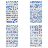 Globleland Alphabet Theme Steel Cutting Dies Stencils, for DIY Scrapbooking/Photo Album, Decorative Embossing DIY Paper Card, Word, 10.1x17.7x0.05cm, 4 patterns, 1pc/pattern, 4pcs/set