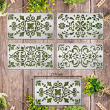 Globleland 4Pcs 4 Style Stainless Steel Cutting Dies Stencils, for DIY Scrapbooking/Photo Album, Decorative Embossing DIY Paper Card, Floral Pattern, 10.1x17.7cm, 1pc/style