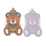 Globleland 5D DIY Bear Pattern Animal Diamond Painting Pencil Cup Holder Ornaments Kits, with Resin Rhinestones, Sticky Pen, Tray Plate, Glue Clay and Acrylic Plate, 147x96x2mm, 2Set/Pack