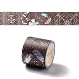 Globleland Laser Paper Decorative Adhesive Tapes, for DIY Scrapbooking, Craft, Arts, Magic Circle, 30mm, about 3m/roll