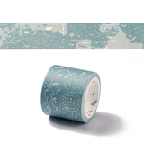 Globleland Laser Paper Decorative Adhesive Tapes, for DIY Scrapbooking, Craft, Arts, Mountain Pattern, 30mm, about 3m/roll