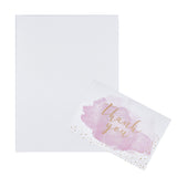 Globleland Envelope and Thank You Cards Sets, for Mother's Day Valentine's Day Birthday Thanksgiving Day, Mixed Color, 11x16x0.03cm, 20x15x0.04cm