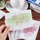 Globleland Envelope and Thank You Cards Sets, for Mother's Day Valentine's Day Birthday Thanksgiving Day, Mixed Color, 11x16x0.03cm, 20x15x0.04cm