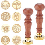 8pcs Wax Seal Stamp Heads Set (Insect Theme)