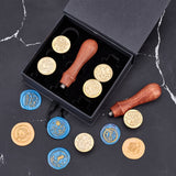 6PCS Brass Stamp Heads Set (Ocean Animal Seahorse Jellyfish Dolphin)