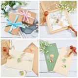 4pcs Wax Seal Stamp Heads Set(Flower Theme)