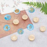 6PCS Vintage Wax Seal Stamp Heads Set(Dragon Lion Rabbit Wolf Jellyfish Hedgehog)