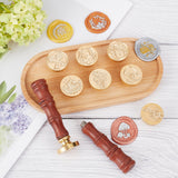 8pcs Vintage Sealing Wax Stamps, Mushroom Cherry Blossom Key Bottle Blank