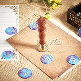 8PCS Vintage Wax Seal Stamp Heads Set(Antler Lion Clock Book Rabbit Wing Jellyfish Astrolabe)