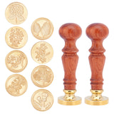 8PCS  Wax Seal Stamp Set(Plant Theme)