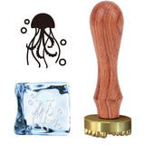 Jellyfish Ice Stamp Wood Handle Wax Seal Stamp