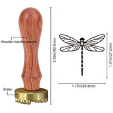 Dragonfly Ice Stamp Wood Handle Wax Seal Stamp