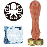 Octopus Ice Stamp Wood Handle Wax Seal Stamp