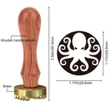 Octopus Ice Stamp Wood Handle Wax Seal Stamp