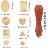 8 Shapes Blank Sealing Wax Stamp Set