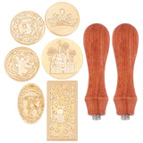 Fairy Tale Theme 6PCS Sealing Wax Stamp Heads Set