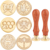 Animal Theme 6PCS Sealing Wax Stamp Heads Set