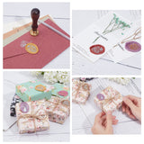 6pcs Seat, Flower and Plant Oval  Wax Seal Stamp Set