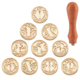 10PCS 0-9 Numbers Design Wax Seal Stamp Set