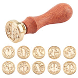 10PCS 0-9 Numbers Design Wax Seal Stamp Set