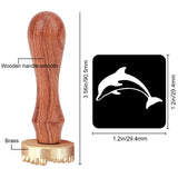 Dolphin Ice Stamp Wood Handle Wax Seal Stamp