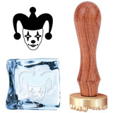 Clown Ice Stamp Wood Handle Wax Seal Stamp