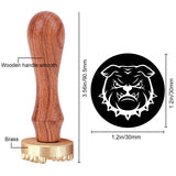 Dog Ice Stamp Wood Handle Wax Seal Stamp