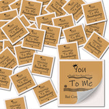 Globleland Picture Stickers, Coated Paper, Square with Word, Peru, 6.3x6.3cm, 30pcs/set