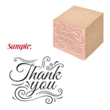 Globleland 1Pc Beechwood Stamps & 1Pc Resin Stamp Sheet, Square, Scrapbook Accessories, Word, 7.6x7.58x2.5cm, 1pc/style