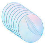 Iridescent Acrylic Plates, Flat Round, Colorful, 95.5x2mm
