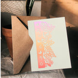 Globleland 2Pcs 2 Style Carbon Steel Cutting Dies Stencils, for DIY Scrapbooking/Photo Album, Decorative Embossing DIY Paper Card, Matte Platinum Color, Butterfly Pattern, 1pc/style