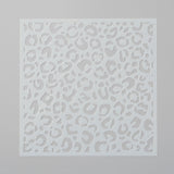 Globleland Plastic Painting Stencils, Drawing Template, For DIY Scrapbooking, White, 13x13x0.01cm, 10pcs/set
