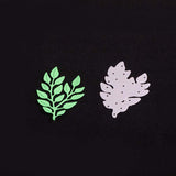GLOBLELAND Branches and Leaves Pattern Carbon Steel Cutting Dies Stencils, for DIY Scrapbooking/Photo Album, Decorative Embossing DIY Paper Card, Matte Platinum Color, 72.5x45x0.8mm