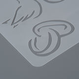 Globleland Plastic Drawing Painting Stencils Templates, Rectangle, Wedding Pattern, White, 25.5x17.4x0.04cm