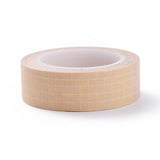 Globleland DIY Scrapbook Decorative Paper Tapes, Adhesive Tapes, Grid Pattern, PeachPuff, 15mm, about 10m/roll