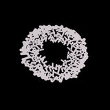 GLOBLELAND Christmas Wreath Frame Carbon Steel Cutting Dies Stencils, for DIY Scrapbooking/Photo Album, Decorative Embossing DIY Paper Card, Matte Platinum, 7.4x7.3x0.08cm