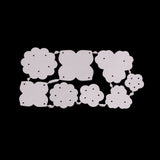 GLOBLELAND Flower Frame Carbon Steel Cutting Dies Stencils, for DIY Scrapbooking/Photo Album, Decorative Embossing DIY Paper Card, Matte Platinum, 11.5x6.3x0.08cm