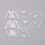 GLOBLELAND Butterfly Frame Carbon Steel Cutting Dies Stencils, for DIY Scrapbooking/Photo Album, Decorative Embossing DIY Paper Card, Matte Platinum Color, 132x96x1mm