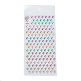 Globleland Epoxy Resin Glitter Self-adhesive Sticker, for Scrapbooking, Travel Diary Craft, Balloon Pattern, 20.5x9.3cm, Stickers: 4~19x4~18mm, 6bags/set
