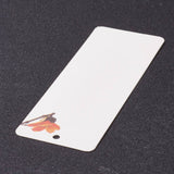 Globleland Paper Card, DIY Bookmark Card, Rectangle, Beige, Flower Pattern, 140x49x0.5mm, Hole: 4mm, 20pcs/bag, 10Bag/set