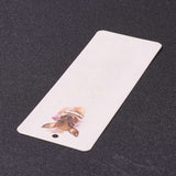 Globleland Paper Card, DIY Bookmark Card, Rectangle, Saddle Brown, Deer Pattern, 140x49x0.5mm, Hole: 4mm, 20pcs/bag, 10Bag/set