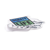 Globleland Donate Life Theme Waterproof Self Adhesive Paper Stickers, for Suitcase, Skateboard, Refrigerator, Helmet, Mobile Phone Shell, Word, 30~52x39~72x0.2mm, about 50pcs/bag, 5bags/set