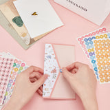 Globleland 32sheet 8 Color Colorful Alphabet Number Stickers 10mm Small Letter Number Stickers Round Scrapbooking Self Adhesive Stickers for Diary Album Notebook Decor DIY Crafts