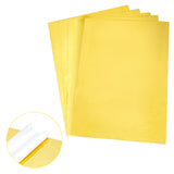 Globleland 2 Sets A4 Hot Stamping Foil Paper, Transfer Foil Paper, Elegance Laser Printer Craft Paper, Dark Goldenrod, 205x295x0.1mm, 50pcs/set