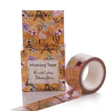 Globleland DIY Scrapbook Decorative Adhesive Tapes, Flower, Colorful, 20mm